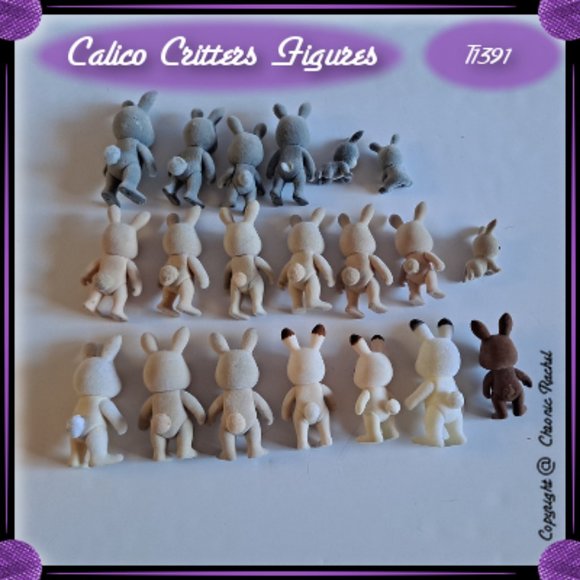 20-Piece Mixed Rabbit Figures - Picture 3 of 3